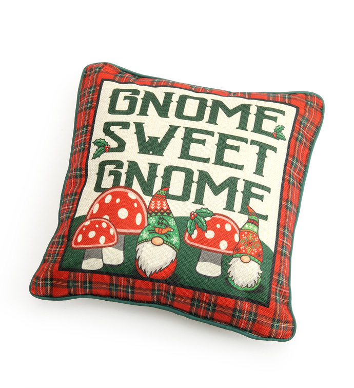 Green Edge Gnome  Pillow