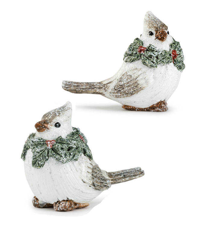 Glitter Birds with Holly Scarf, 2 A