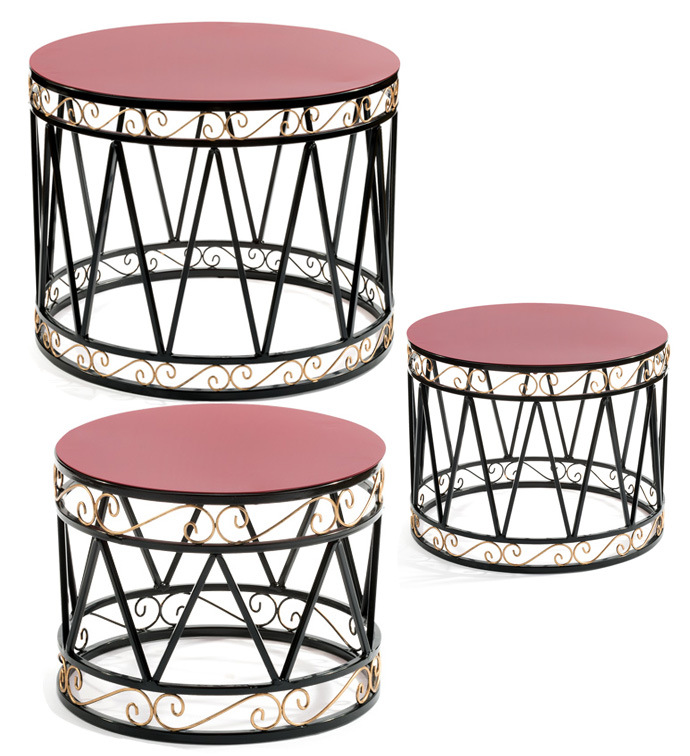 Drum Table Set of 3