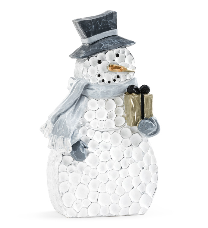 Snowman with Gift