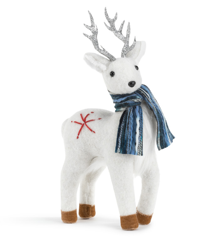 White/Blue Standing Deer