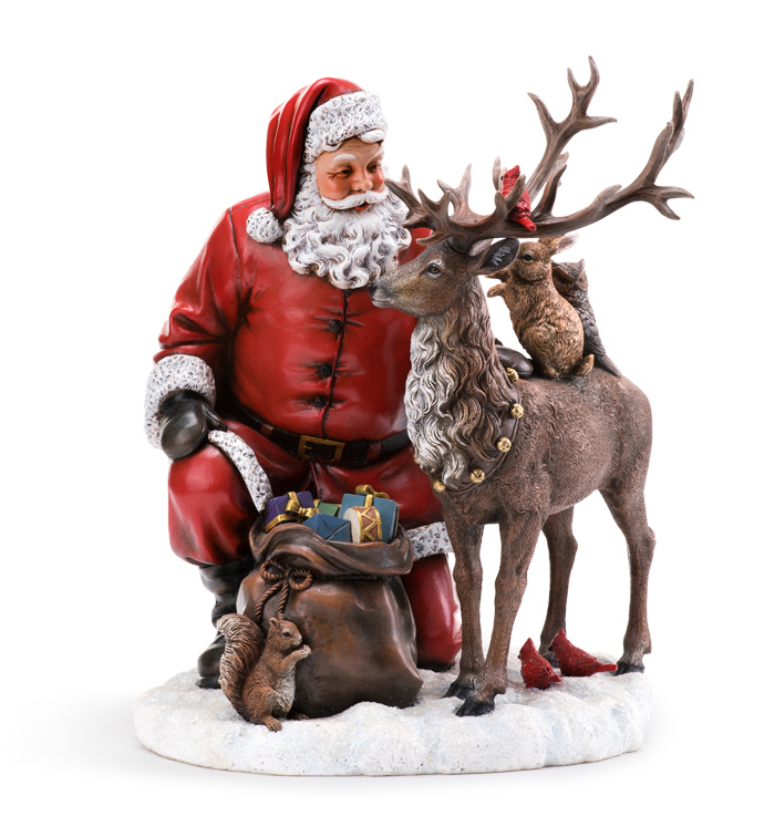 Santa with Reindeer