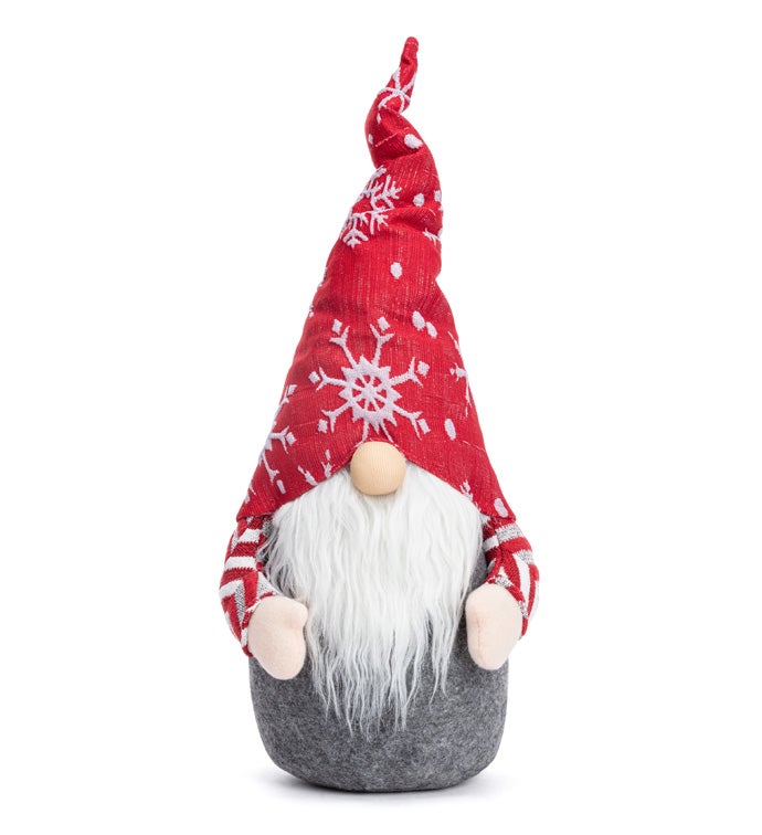 Red/Gray Gnome Table Decor