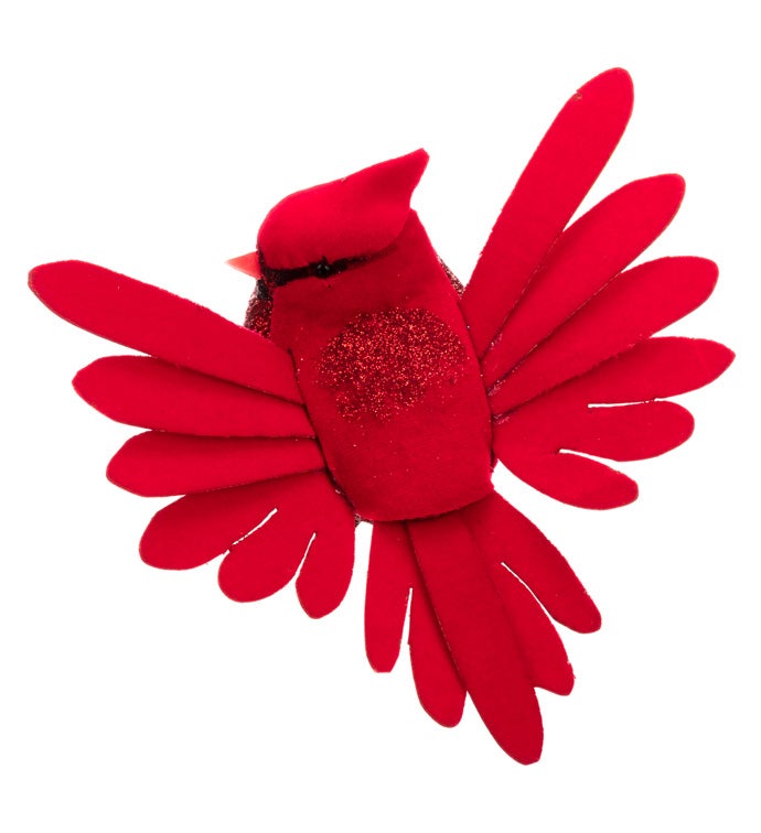 Large Red Cardinal Wings Spread