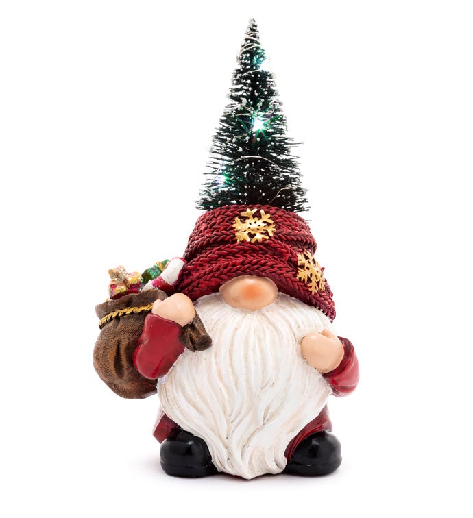 LED Gnome Santa with Gift Sack