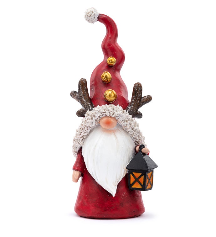 Santa Gnome with Antler Ear Hat