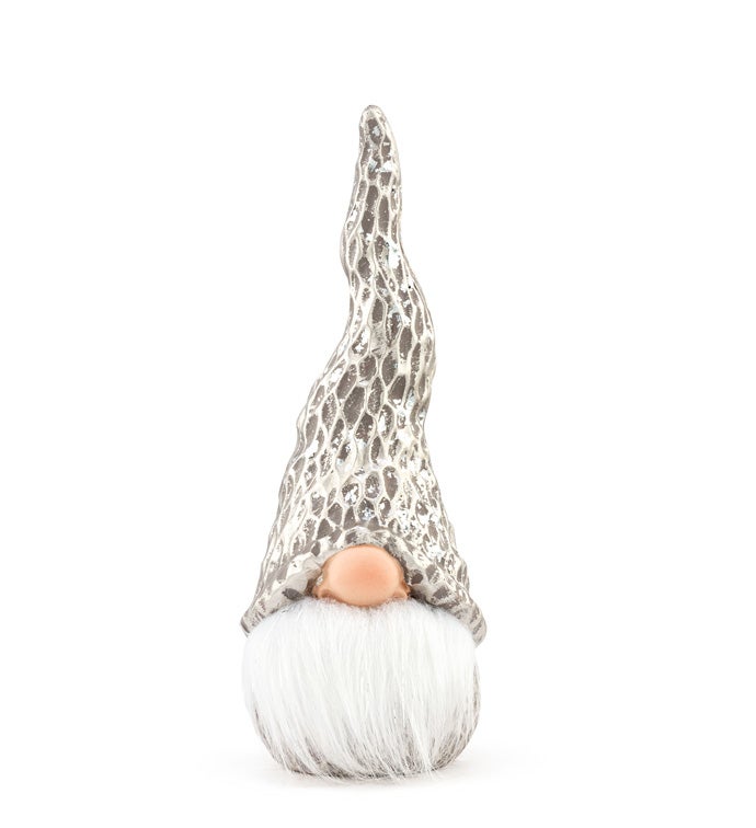 Gray Hat Gnome Head with Beard