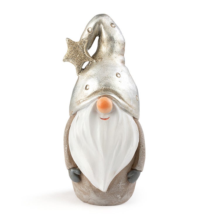 Silver Gnome with Star