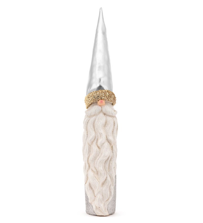 Small Silver Hat Round Gnome Santa