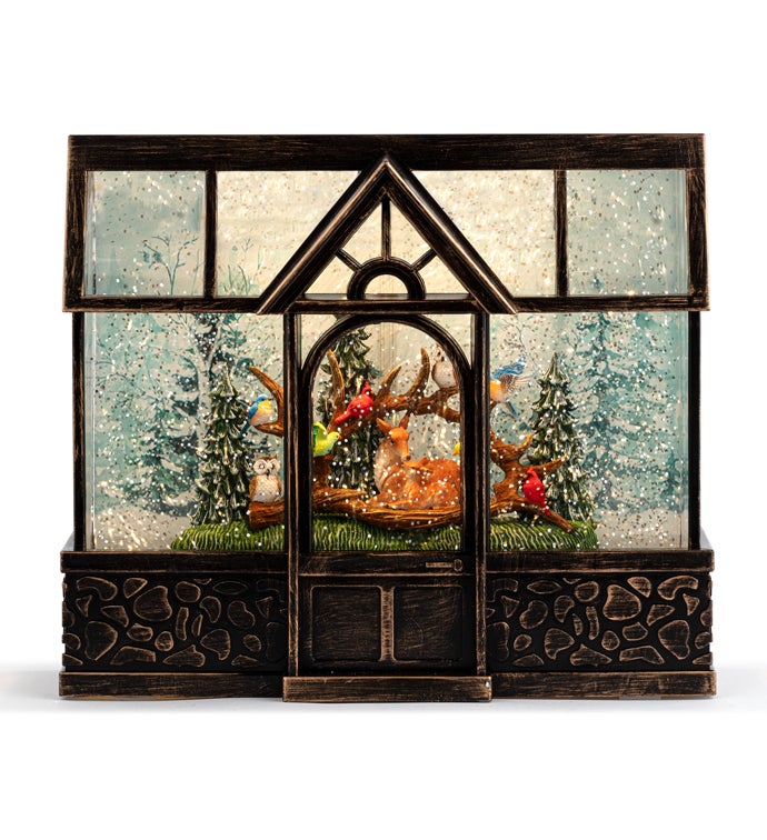 LED Forest Scene Lantern