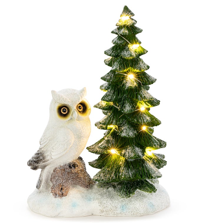 LED Tree with Owl