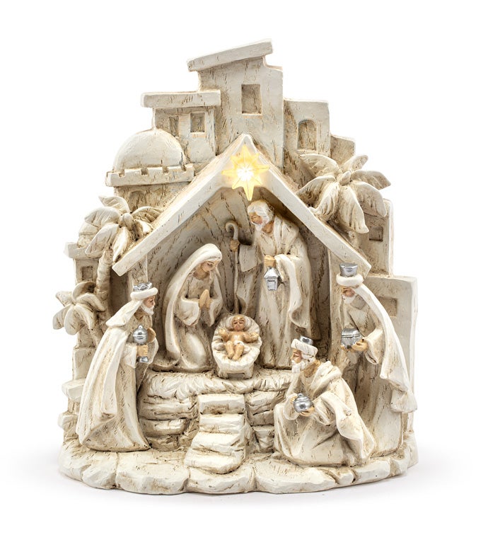 LED Creche Nativity