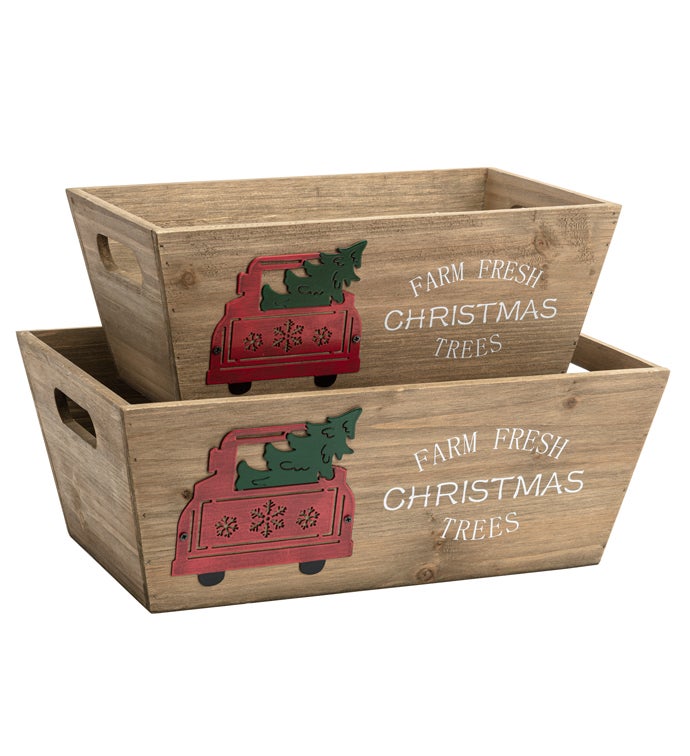 Merry Christmas Truck, Set of 2