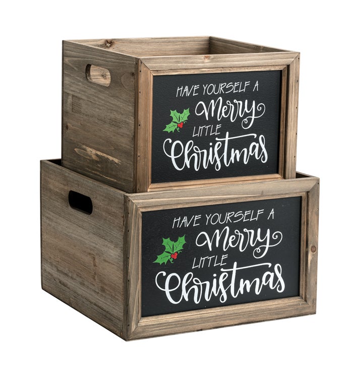Merry Christmas Square, Set of 2