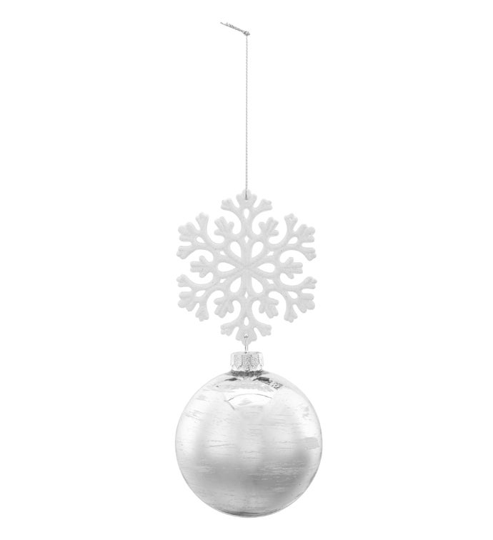 Snowflake with Silver Ornament
