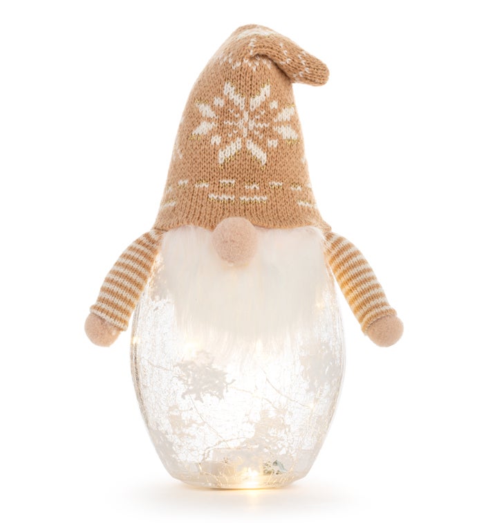 LED Snowflake Hat Gnome