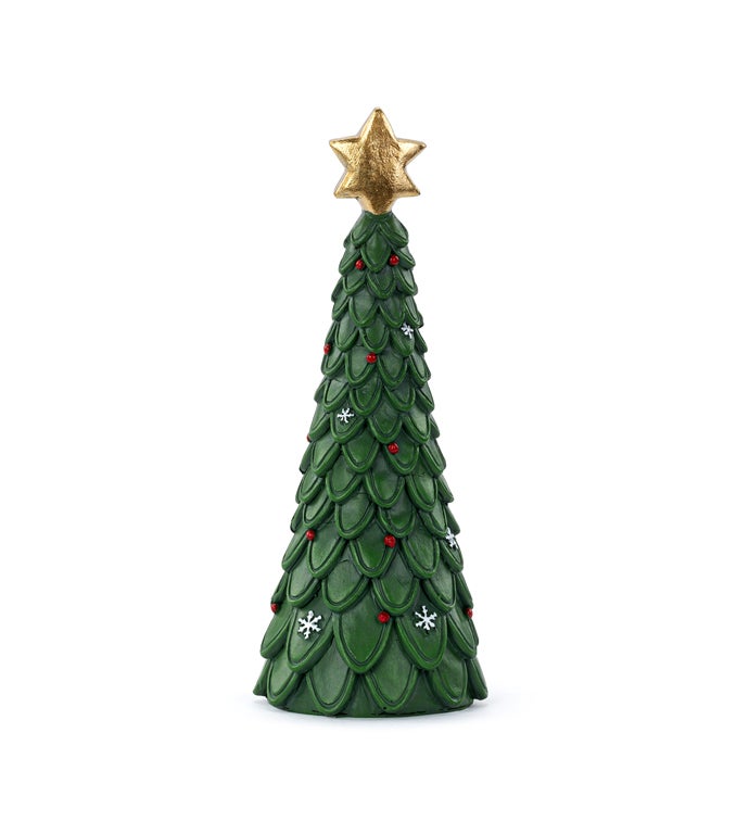 Green Tree with Gold Star