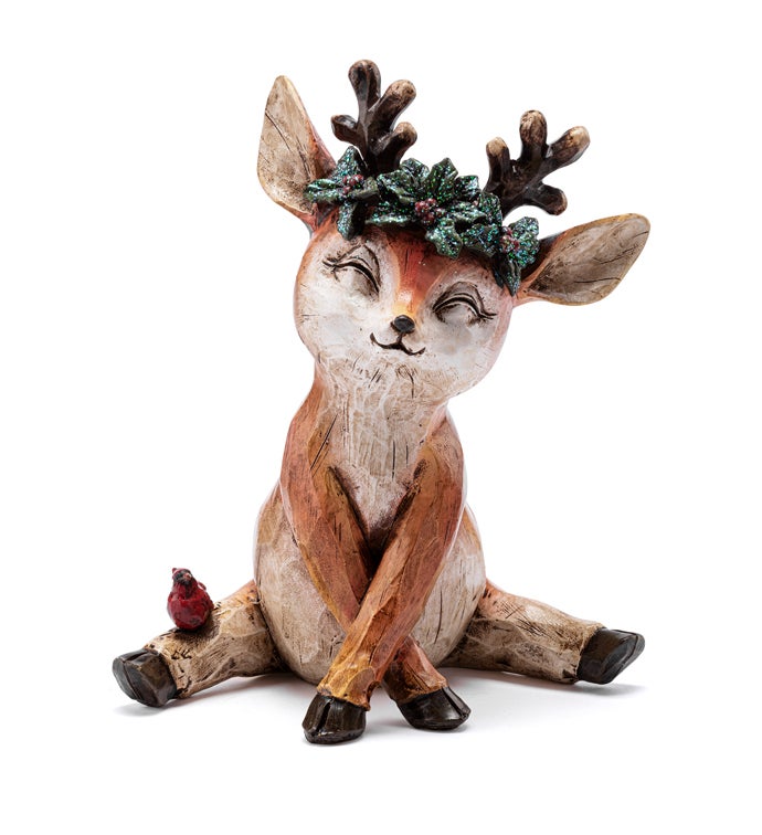 Baby Deer with Crossed Legs