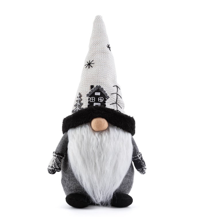 Black/White 'House' Standing Gnome