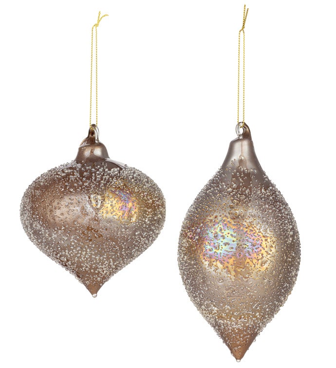 Embossed Bronze Ornament  2 Assorted