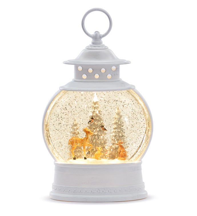 LED Forest Animals Water Globe