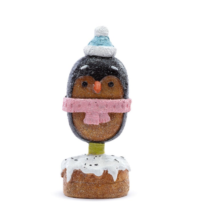 Winter Bird on Gingerbread Cake