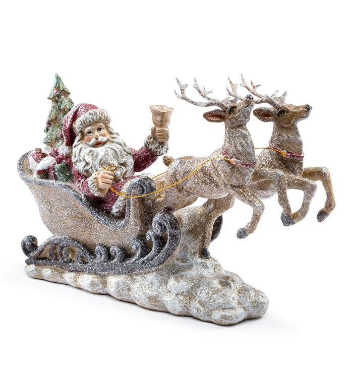 Santa Sleigh with Reindeer