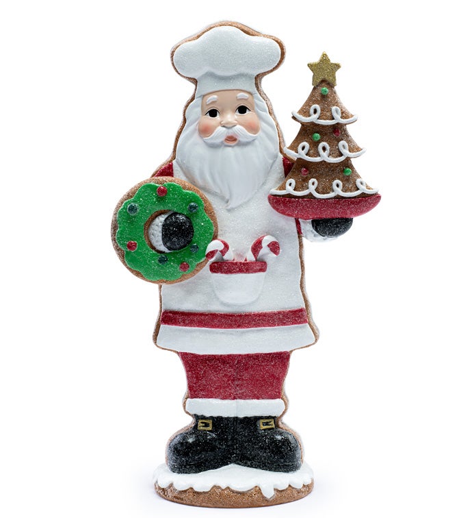 Gingerbread Santa with Tree