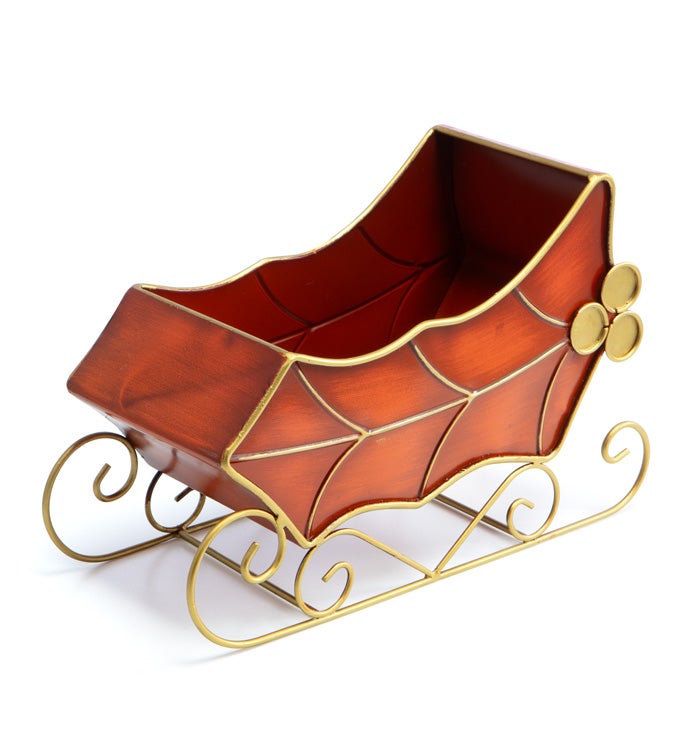 Red/Gold Leaf Sleigh