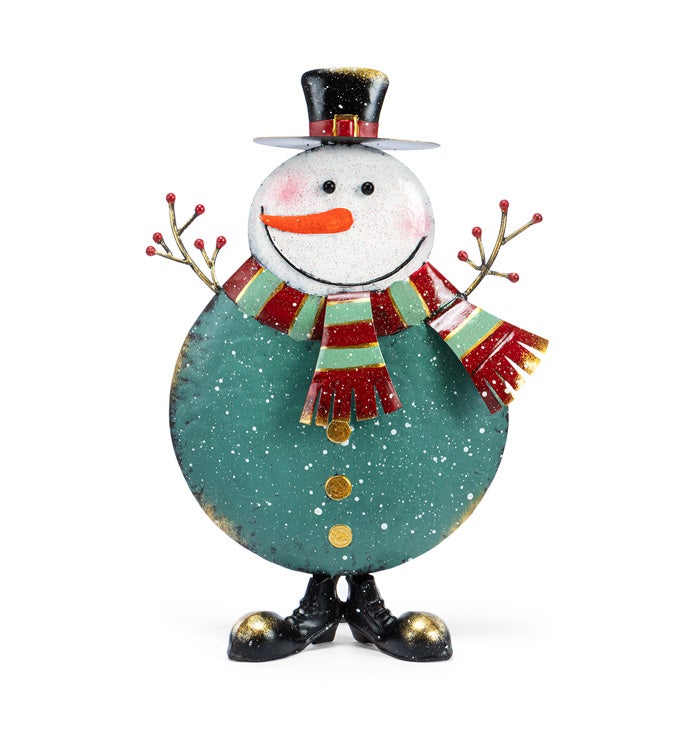 Scarf Snowman Decor