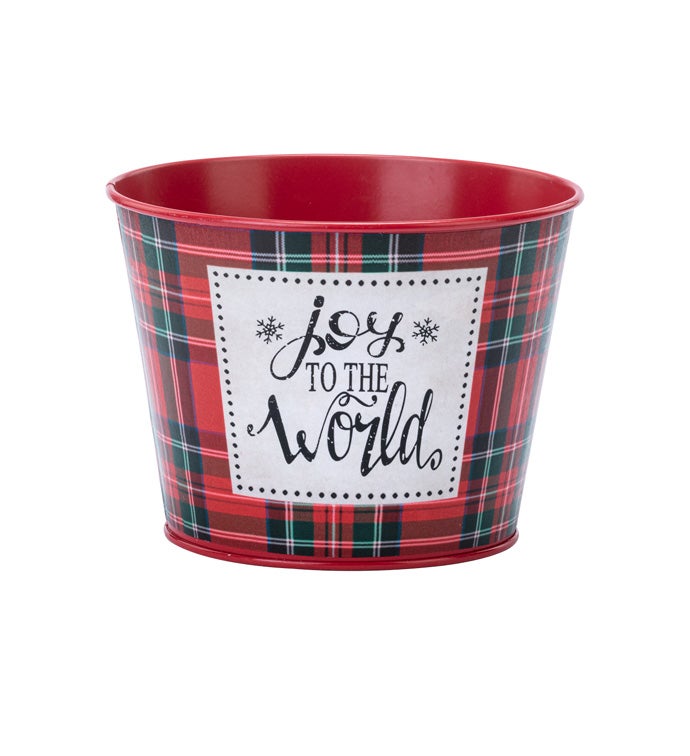 5" 'Joy to the World' Pot Cover