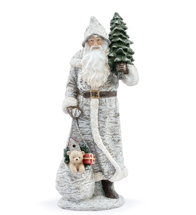 Vintage Santa with Gift Bag