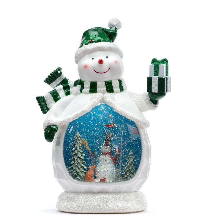 LED Snowman Globe