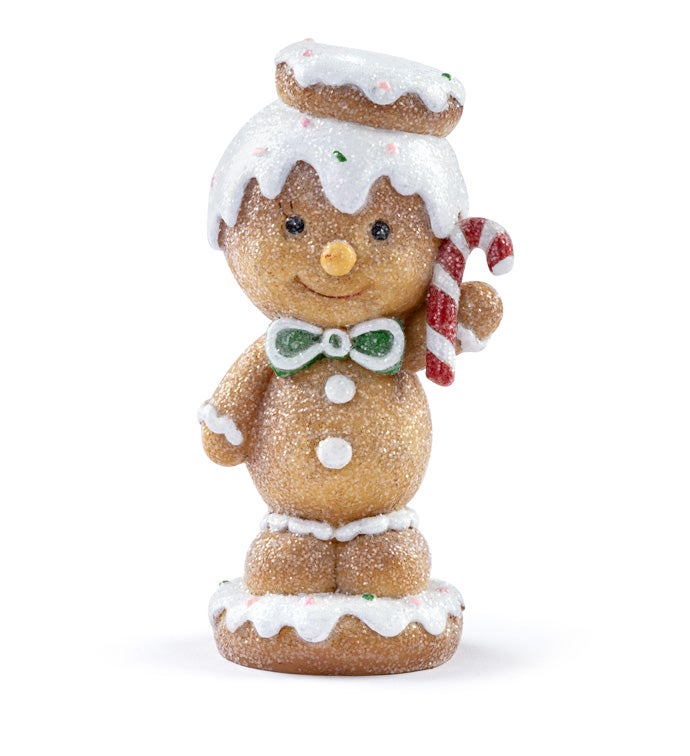 Gingerbread Man with Candy Cane