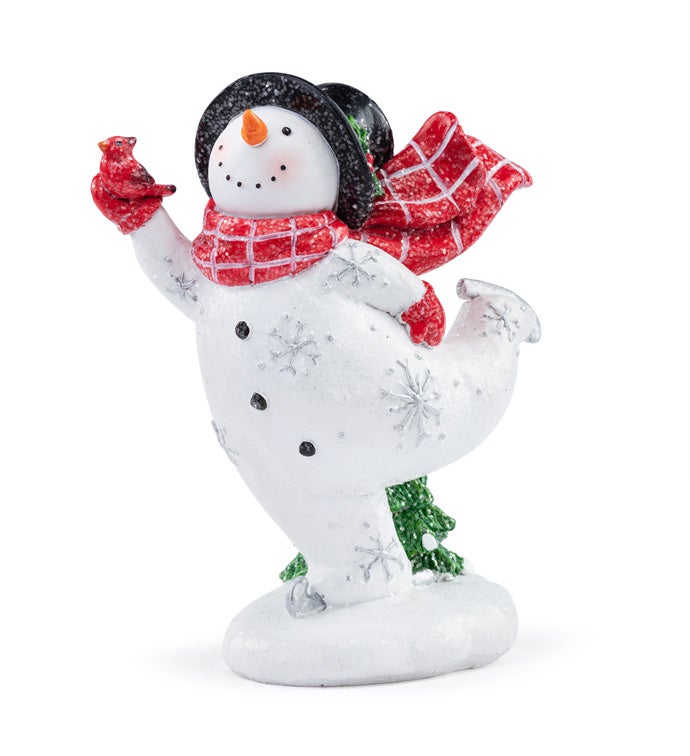 Ice Skating Snowman