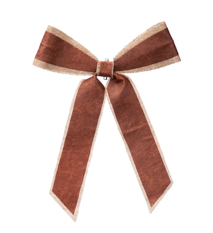 Brown/Burlap Bow Ornament