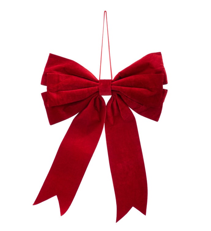Red Velvet Bow Ornament