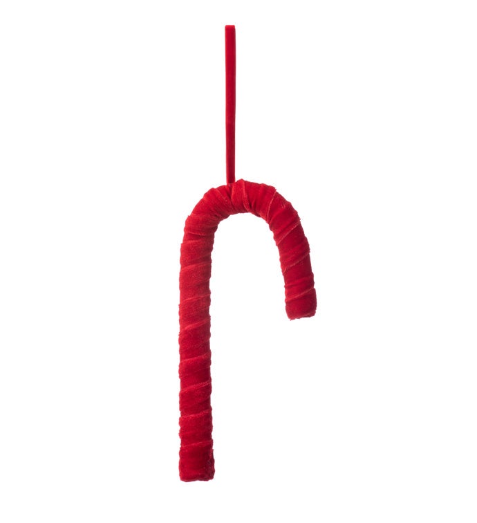 Red Velvet Candy Cane Ornament