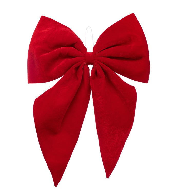 Red Velvet Bow Ornament