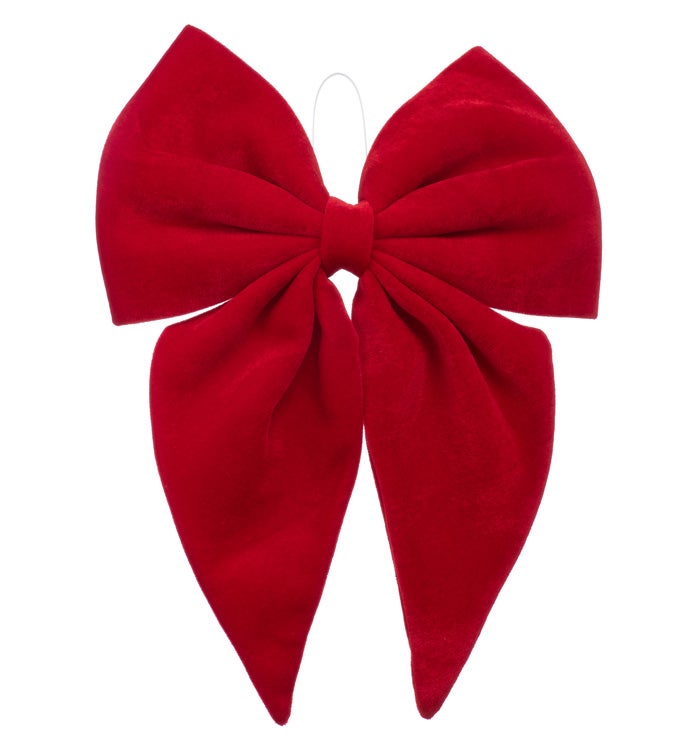 Red Velvet Bow Ornament