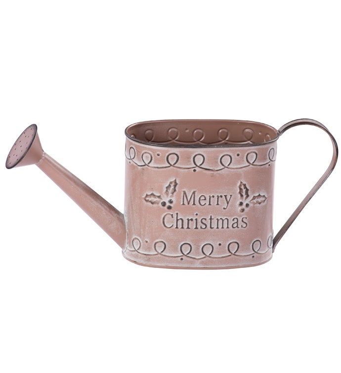 Brown Christmas Watering Can