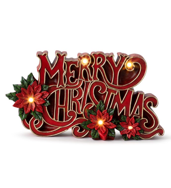 LED Merry Christmas Table Top