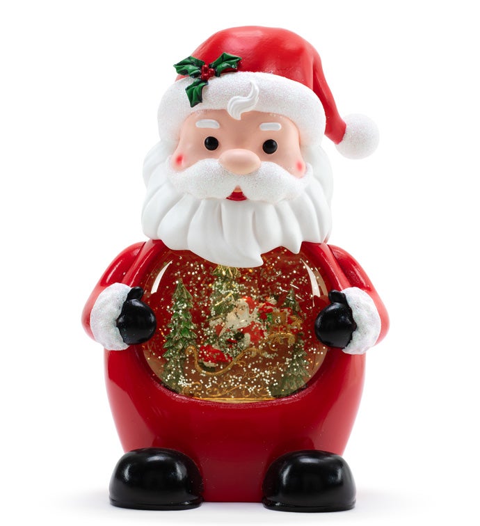 LED Santa Water Globe