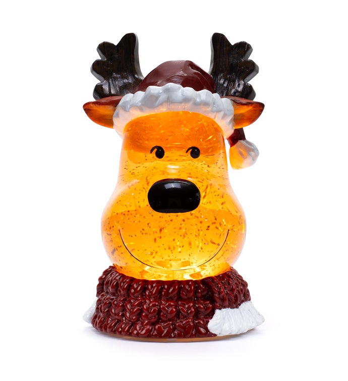LED Reindeer Water Globe