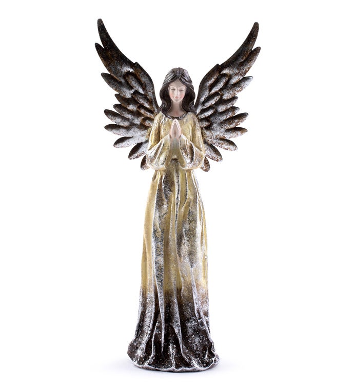 Copper Wing Praying Angel