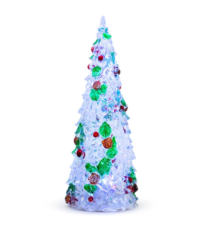 LED Cone/Holly Christmas Tree