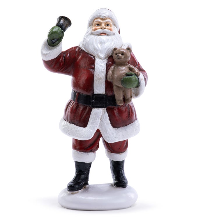 Santa Holding Bell/Bear