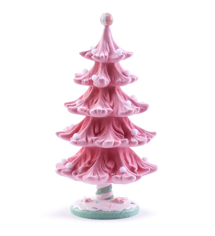 Pink Christmas Tree with Ornaments