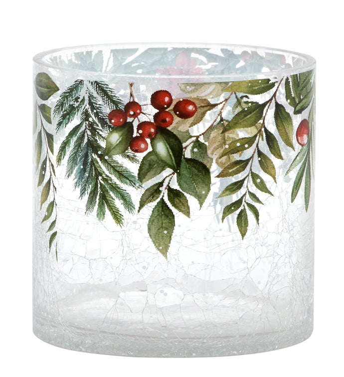 Berry/Leaves/Pine Cone Candelholder