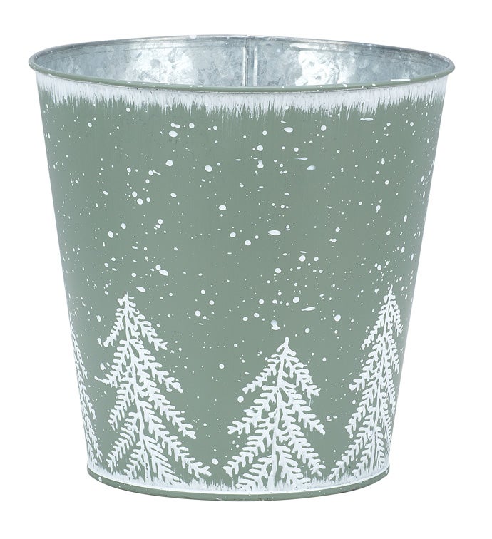 7" Snow Tree Pot Cover